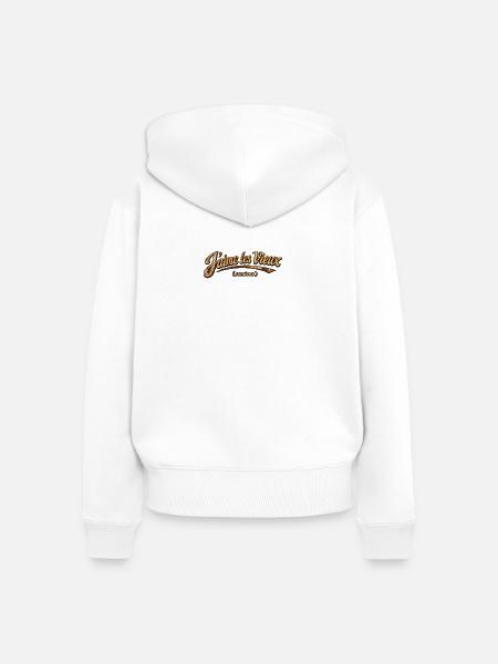 Ich liebe alte, rostige Trucks - Frauen Premium Bio Zip Hoodie - Weiß