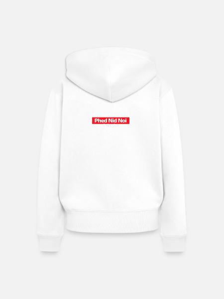 Einbisschen scharf - Frauen Premium Bio Zip Hoodie - Weiß