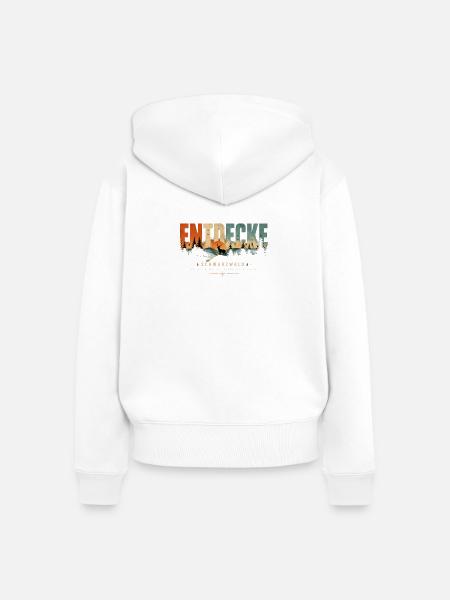 Entdecke Schwarzwald Landschaft - Frauen Premium Bio Zip Hoodie - Weiß