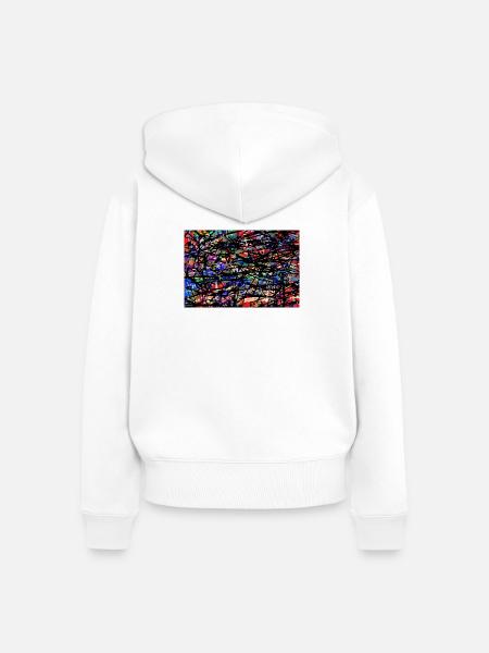 krishunjgh - Frauen Premium Bio Zip Hoodie - Weiß