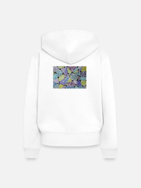 Spektrum - Frauen Premium Bio Zip Hoodie - Weiß