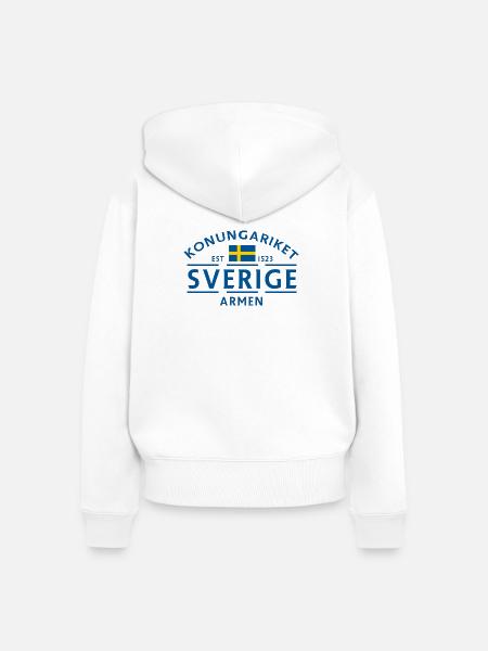 Stockholm 1252, Schweden - Frauen Premium Bio Zip Hoodie - Weiß