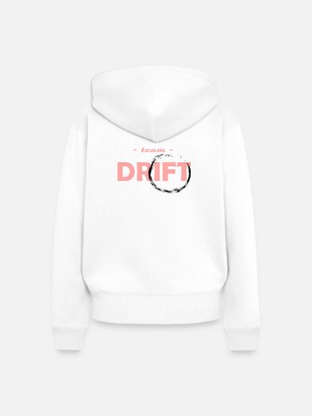 Team Drift Rose - Frauen Premium Bio Zip Hoodie - Weiß