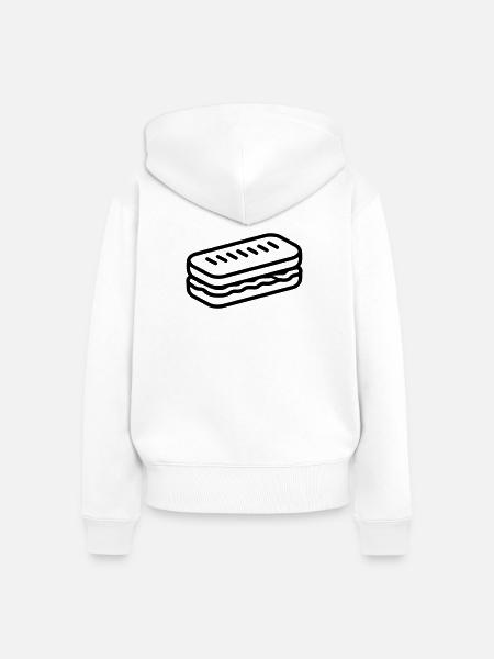 Sandwich - Frauen Premium Bio Zip Hoodie - Weiß