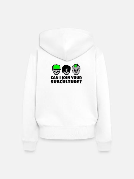 subculture - Frauen Premium Bio Zip Hoodie - Weiß