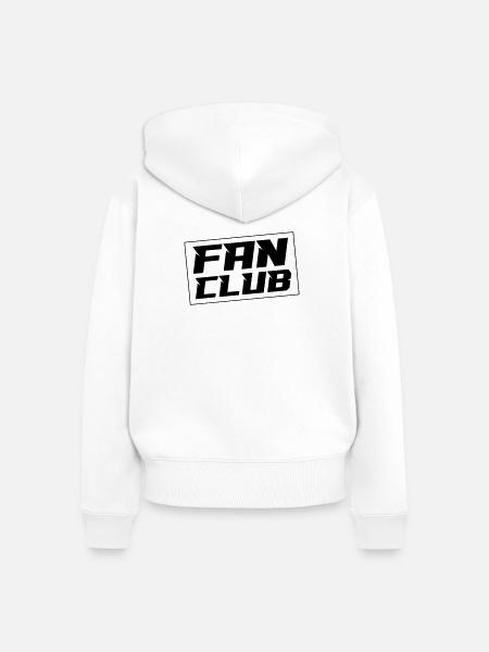 Fan Club - Frauen Premium Bio Zip Hoodie - Weiß