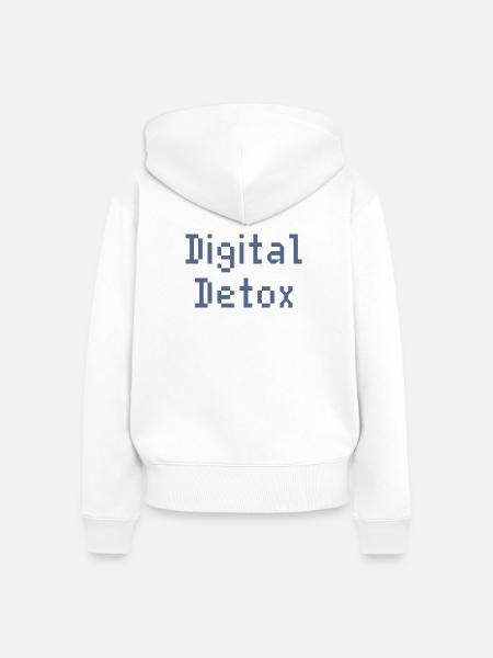 Pixel Grid Digital Toolkit - Frauen Premium Bio Zip Hoodie - Weiß