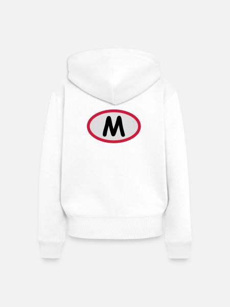 M - Genug ist genug - Frauen Premium Bio Zip Hoodie - Weiß