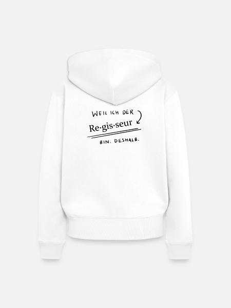 Weil...ich der Regisseur bin 2 - Frauen Premium Bio Zip Hoodie - Weiß