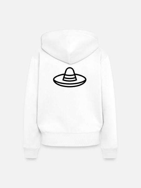 Sombrero - Frauen Premium Bio Zip Hoodie - Weiß