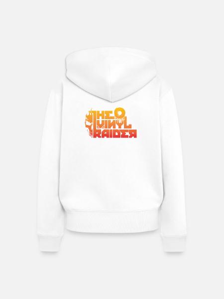 VinylRaider Merch - Frauen Premium Bio Zip Hoodie - Weiß