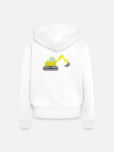 Bagger - Frauen Premium Bio Zip Hoodie - Weiß