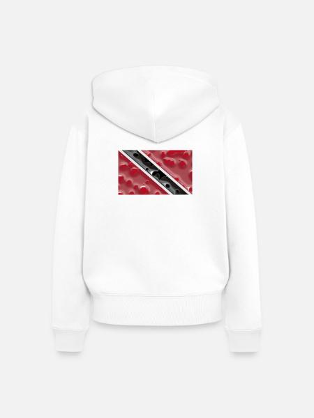 Land Tobago - Frauen Premium Bio Zip Hoodie - Weiß