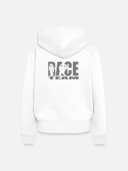 Race team - Frauen Premium Bio Zip Hoodie - Weiß