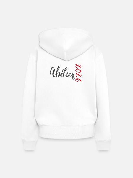 Abitur 2026 - Frauen Premium Bio Zip Hoodie - Weiß
