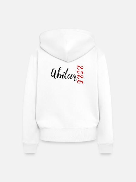 Abitur 2026 - Frauen Premium Bio Zip Hoodie - Weiß