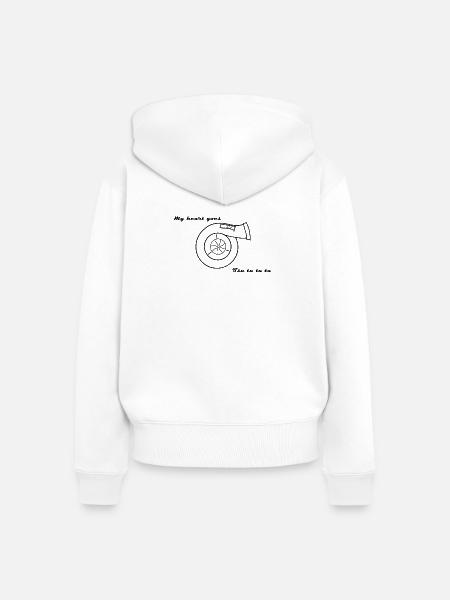 Turbo _25_August_2025_ - Frauen Premium Bio Zip Hoodie - Weiß