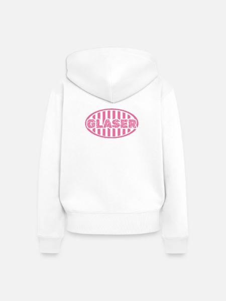 Job Glaser - Frauen Premium Bio Zip Hoodie - Weiß