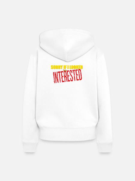 sorry - Frauen Premium Bio Zip Hoodie - Weiß