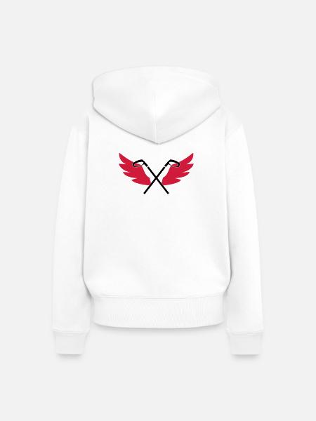 Golf - Frauen Premium Bio Zip Hoodie - Weiß