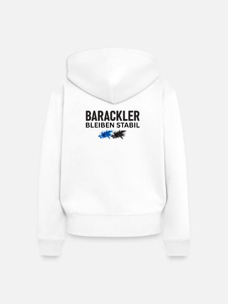 Barackler - Stolz und Ehre - Frauen Premium Bio Zip Hoodie - Weiß