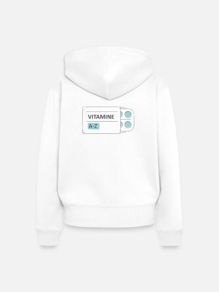 Medikamente Pillen Tabletten Packung - Frauen Premium Bio Zip Hoodie - Weiß