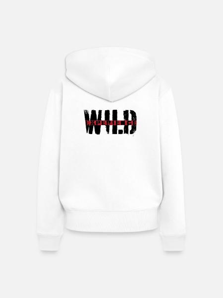 Wild Experience - Frauen Premium Bio Zip Hoodie - Weiß