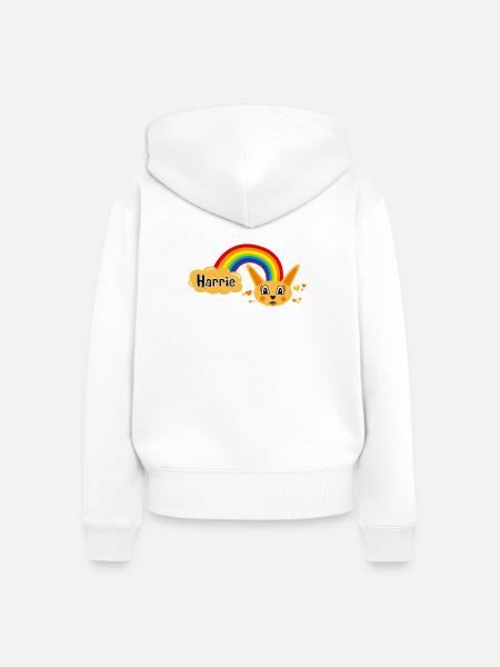Harrie Cabbage von Helfspawn - Frauen Premium Bio Zip Hoodie - Weiß