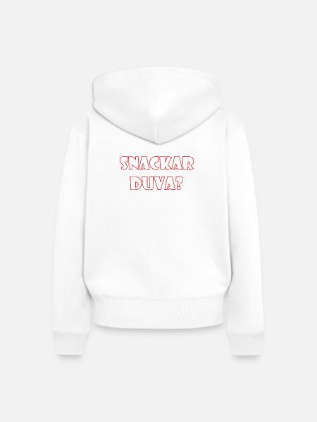 Talking Duva – Göteborg-Humor - Frauen Premium Bio Zip Hoodie - Weiß