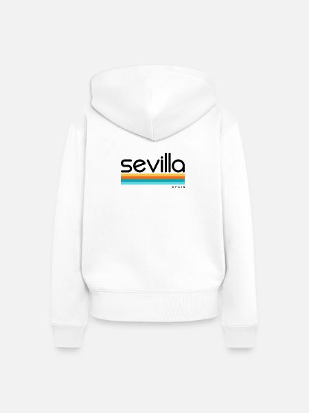 Sevilla - Spain - Spanien - Espana - Frauen Premium Bio Zip Hoodie - Weiß