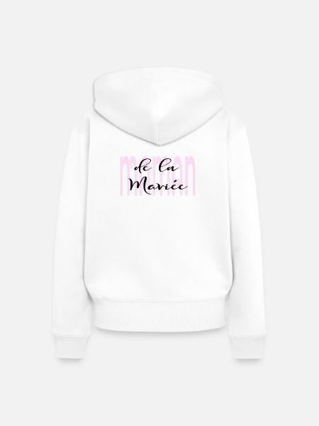 Mutter der Braut - Frauen Premium Bio Zip Hoodie - Weiß