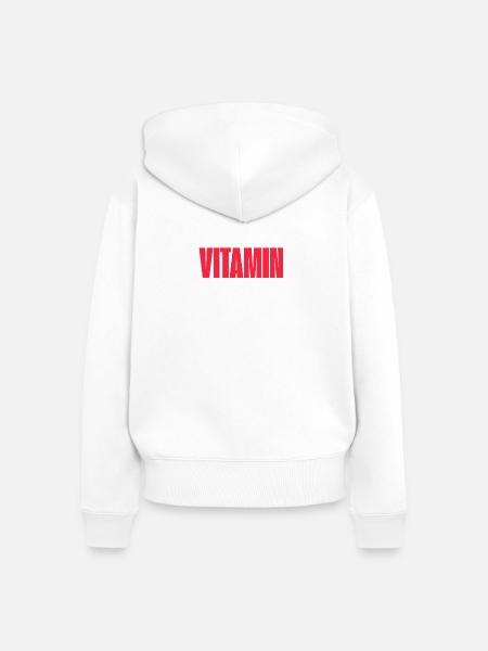 Vitamin Sea Addict Shirt - Frauen Premium Bio Zip Hoodie - Weiß