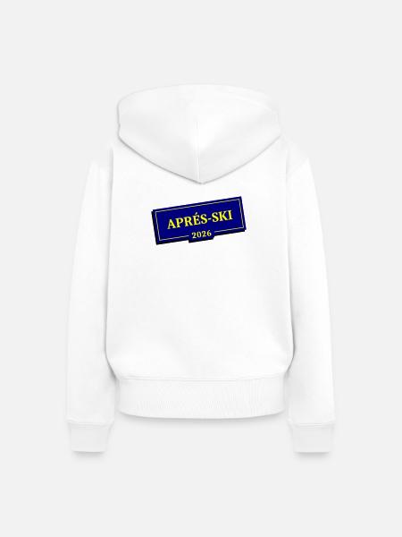 Apres Ski 2026 - Frauen Premium Bio Zip Hoodie - Weiß