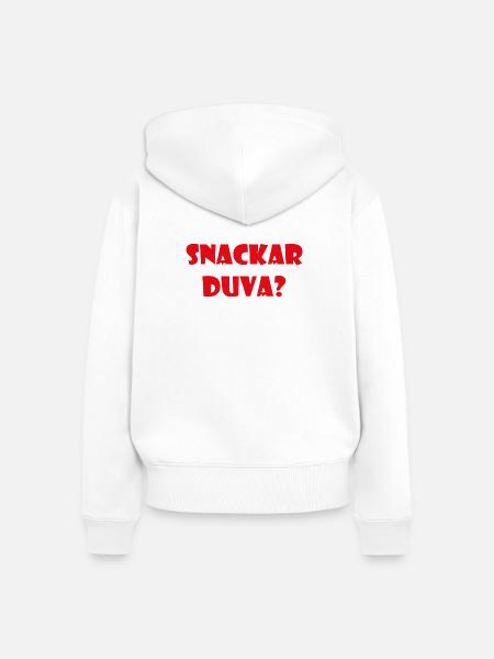 Talking Duva – Göteborg-Humor - Frauen Premium Bio Zip Hoodie - Weiß