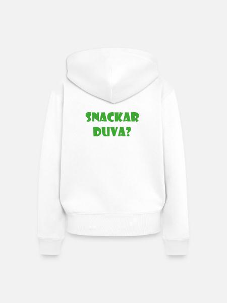 Talking Duva – Göteborg-Humor - Frauen Premium Bio Zip Hoodie - Weiß