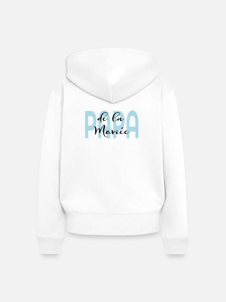 Vater der Braut - Frauen Premium Bio Zip Hoodie - Weiß
