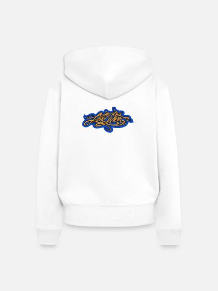 Love Wins - Frauen Premium Bio Zip Hoodie - Weiß