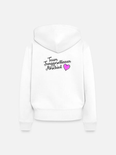 junggesellinnenabschied Team - Frauen Premium Bio Zip Hoodie - Weiß