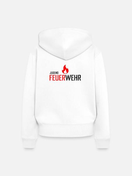 Jugend Feuerwehr - Frauen Premium Bio Zip Hoodie - Weiß