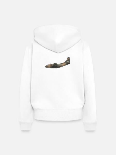 C-123 Provider - Frauen Premium Bio Zip Hoodie - Weiß