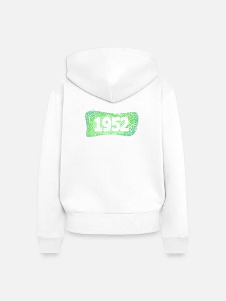 1952 1952 - Frauen Premium Bio Zip Hoodie - Weiß