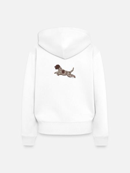 lagottovain5 - Frauen Premium Bio Zip Hoodie - Weiß