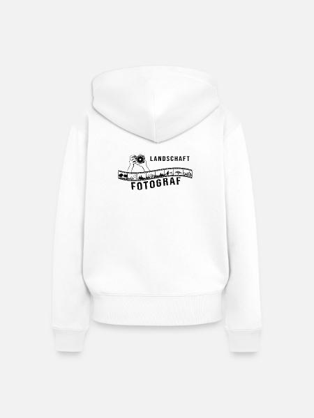 Landschaftsfotograf - Frauen Premium Bio Zip Hoodie - Weiß