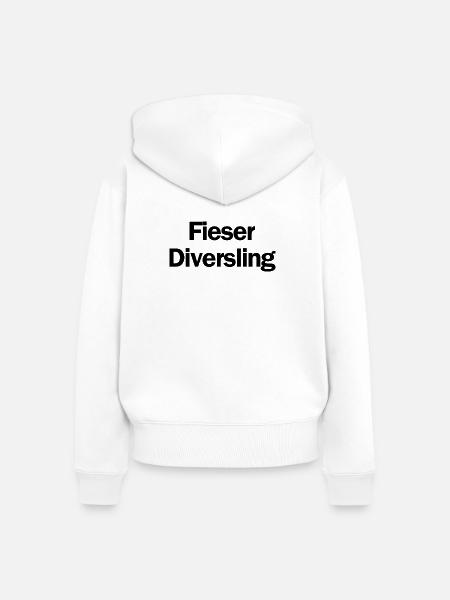 Böser Junge - Frauen Premium Bio Zip Hoodie - Weiß