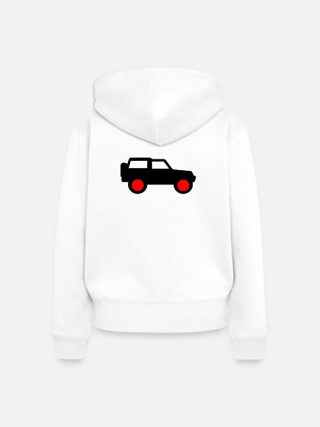 Auto - Frauen Premium Bio Zip Hoodie - Weiß