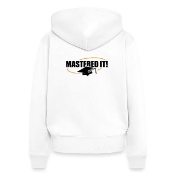 Master 2026 Graduation Graduation - Women's Premium Organic Zip Hoodie - white - Back - AI Model Female 172 light (172cm)