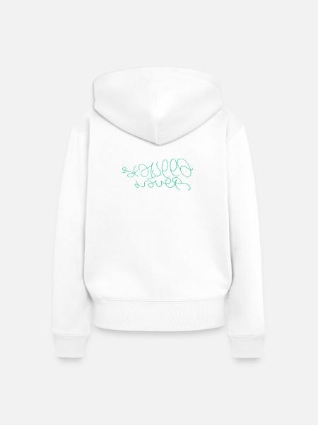 Seegras - Liebhaber - Seaweed Liebe - Frauen Premium Bio Zip Hoodie - Weiß