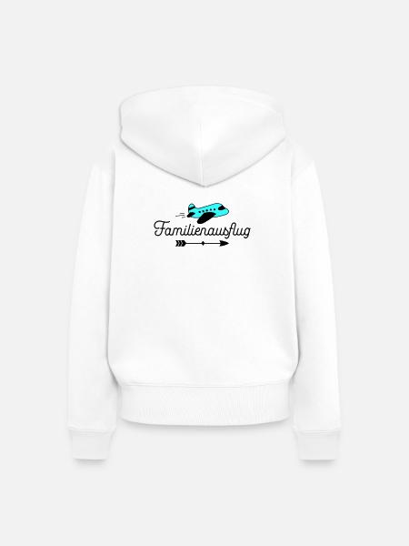 Familienausflug - Frauen Premium Bio Zip Hoodie - Weiß