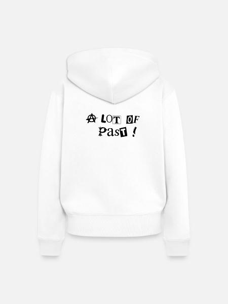 Punk Lots Of Past - Frauen Premium Bio Zip Hoodie - Weiß