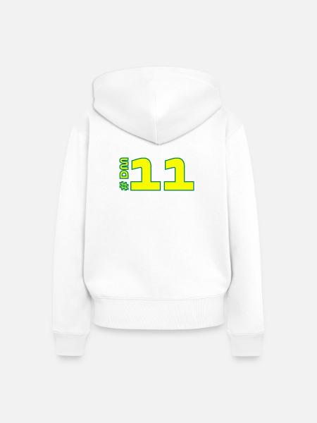 -DM11-2026 - Frauen Premium Bio Zip Hoodie - Weiß